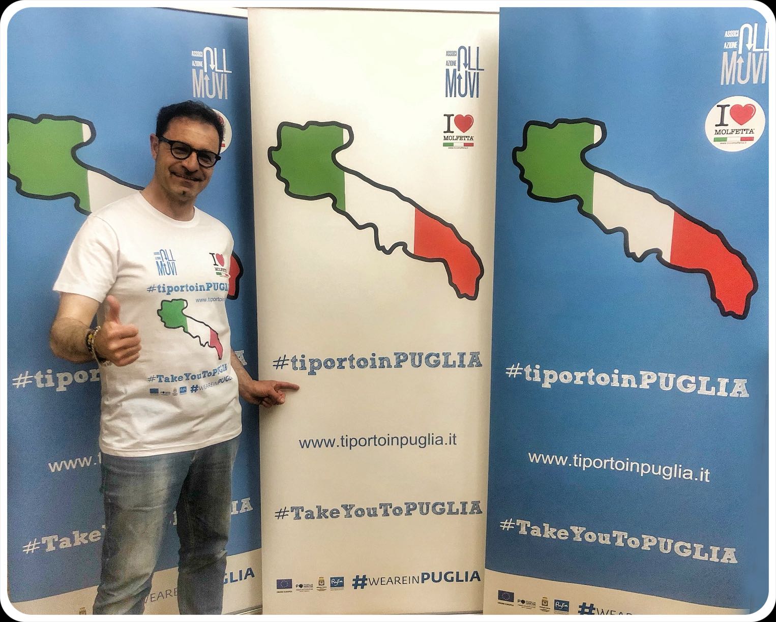 The wall: #tiportoinpuglia 