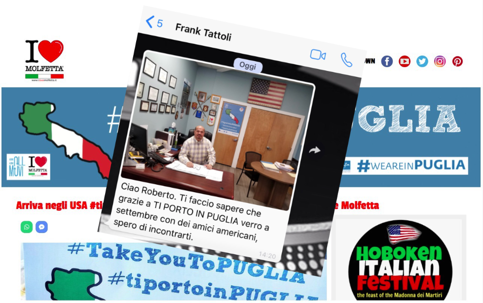 Feedback positivo #tiportoinpuglia conquista gli americani 